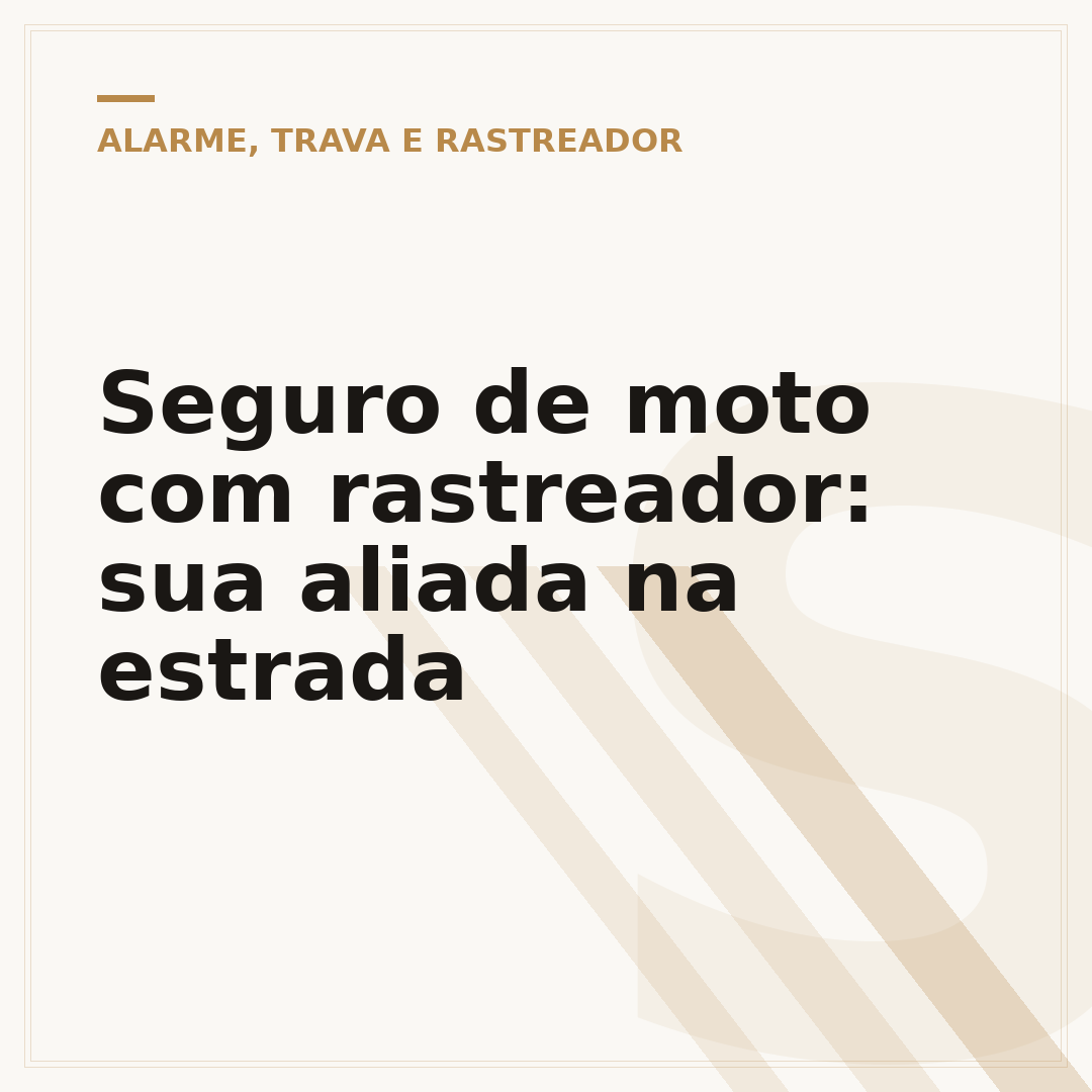 Seguro de moto com rastreador: sua aliada na estrada