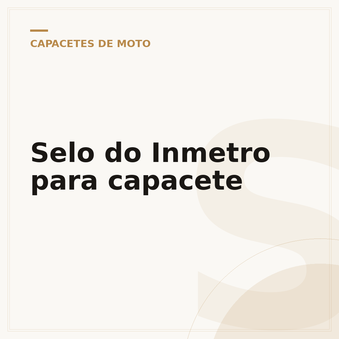 Selo do Inmetro para capacete