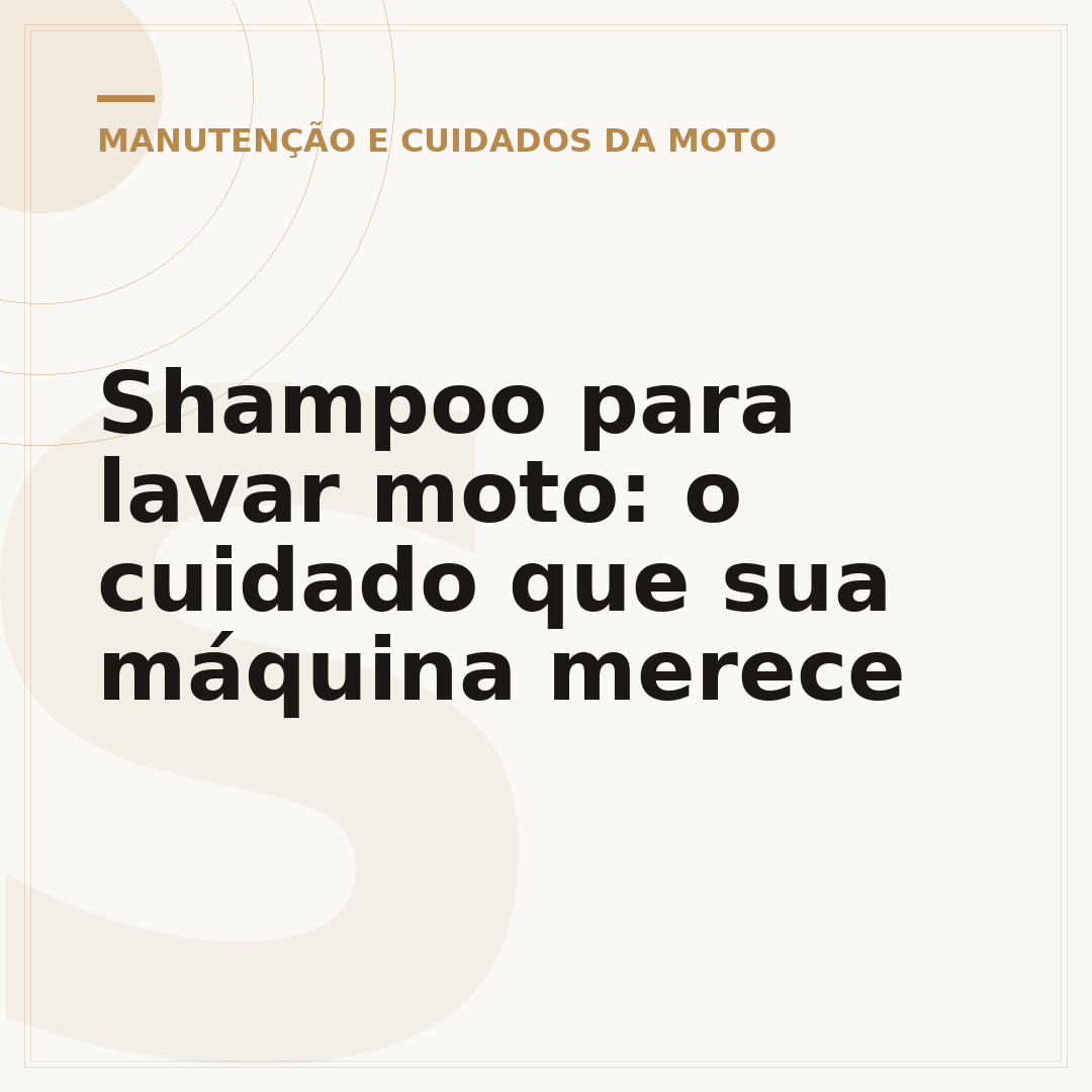 Shampoo para lavar moto: o cuidado que sua máquina merece