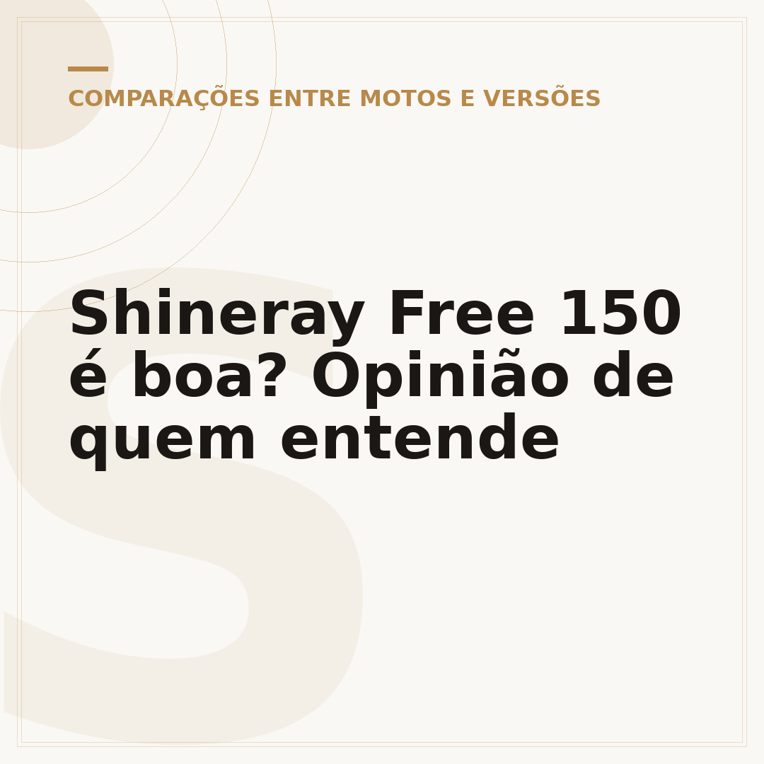 Shineray Free 150 é boa? Opinião de quem entende