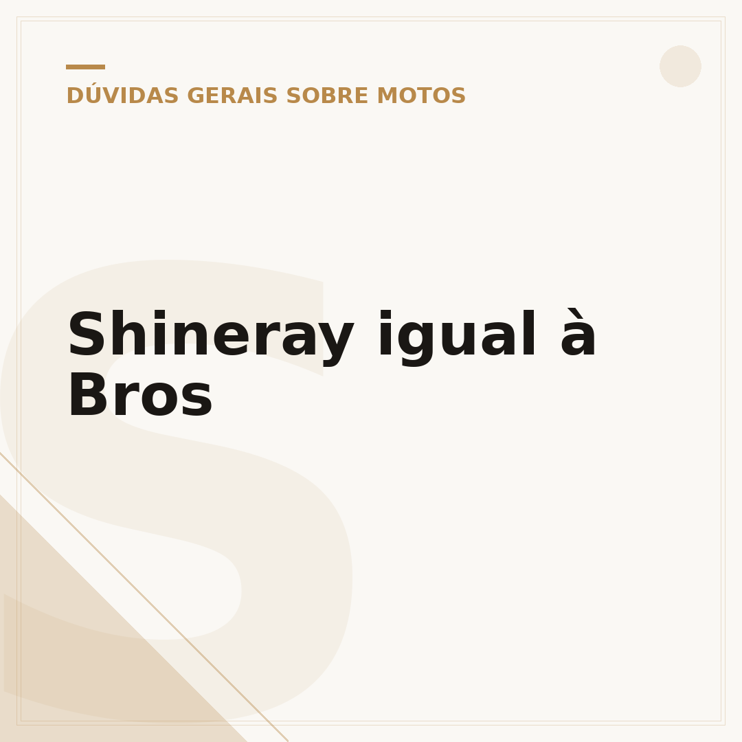 Shineray igual à Bros