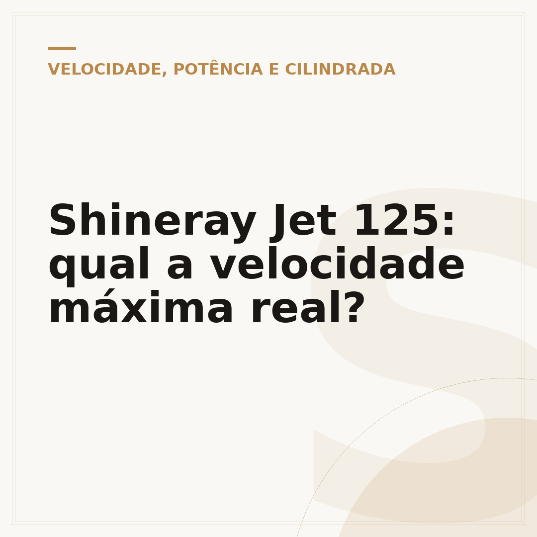 Shineray Jet 125: qual a velocidade máxima real?