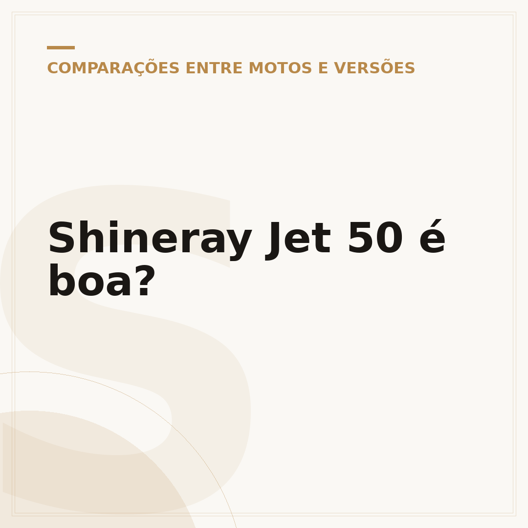 Shineray Jet 50 é boa?