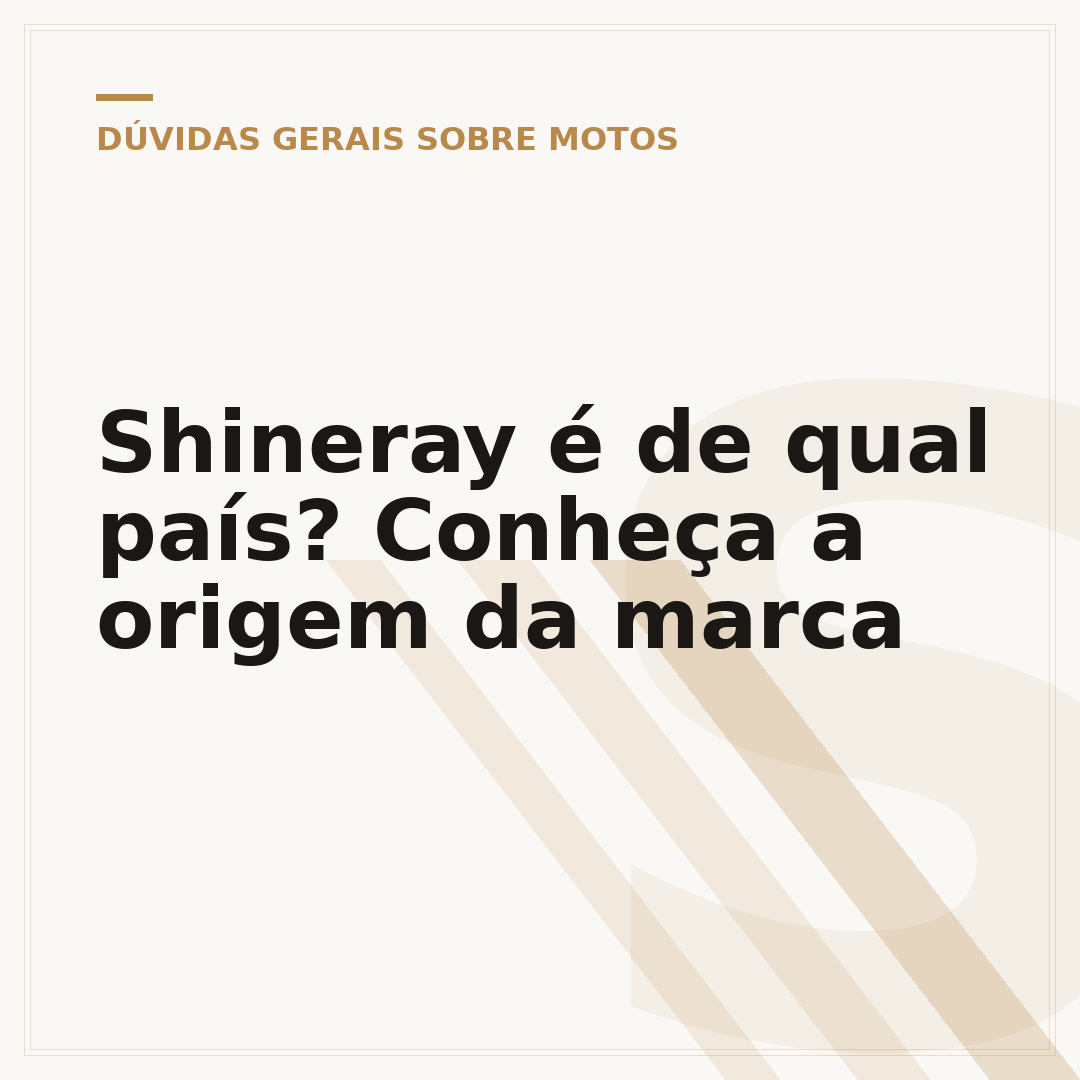 Shineray é de qual país? Conheça a origem da marca