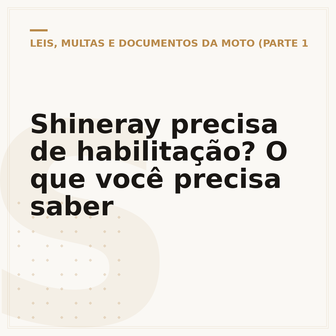 Shineray precisa de habilitação? O que você precisa saber