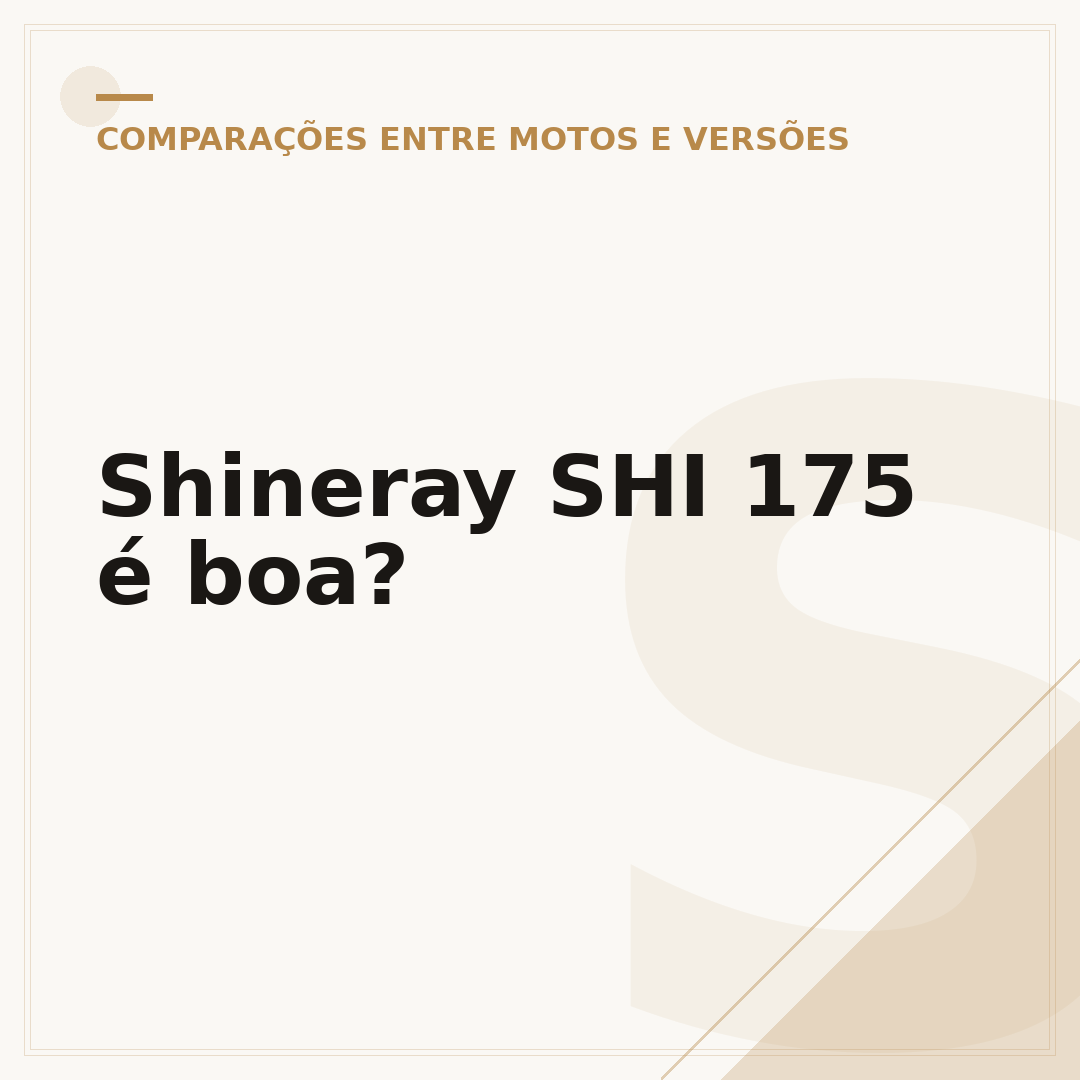 Shineray SHI 175 é boa?
