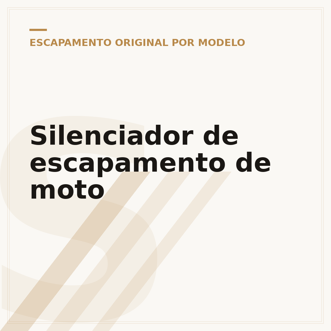 Silenciador de escapamento de moto
