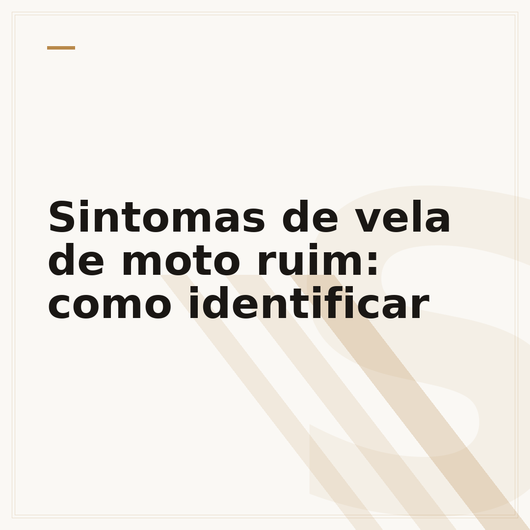 Sintomas de vela de moto ruim: como identificar