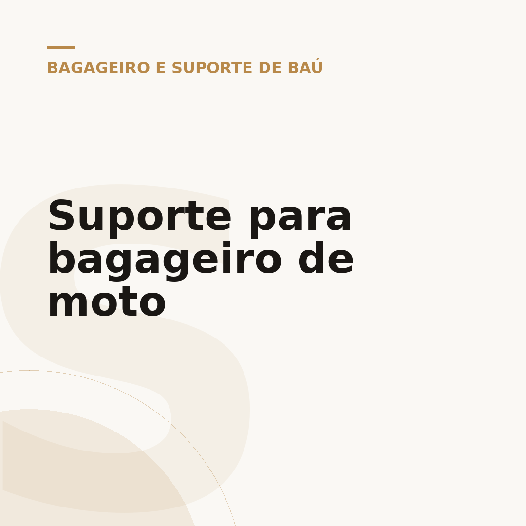 Suporte para bagageiro de moto
