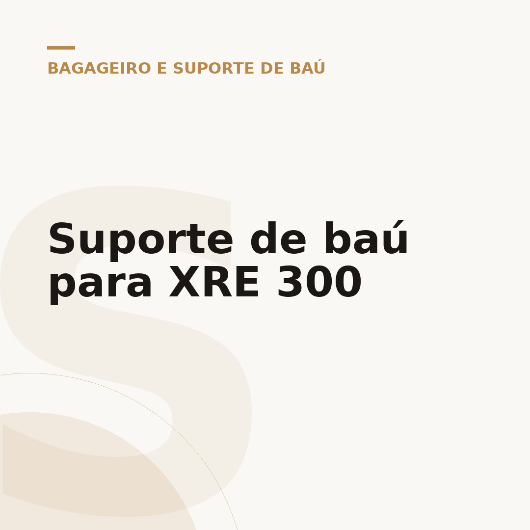 Suporte de baú para XRE 300