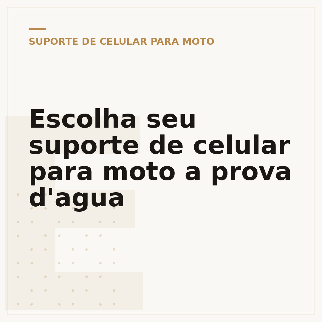 Escolha seu suporte de celular para moto a prova d'agua