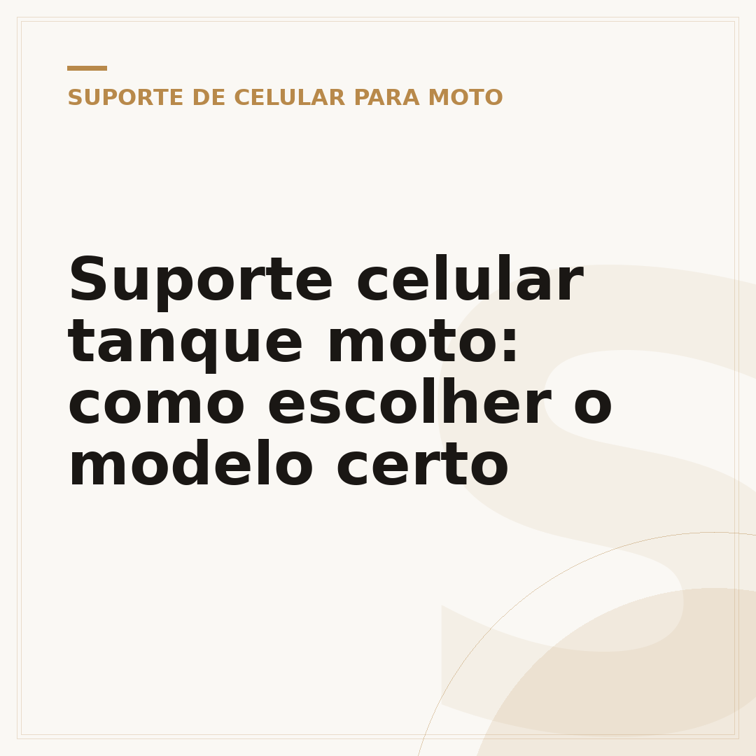 Suporte celular tanque moto: como escolher o modelo certo