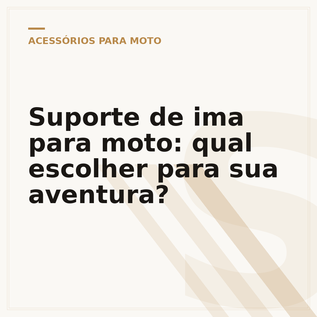 Suporte de ima para moto: qual escolher para sua aventura?