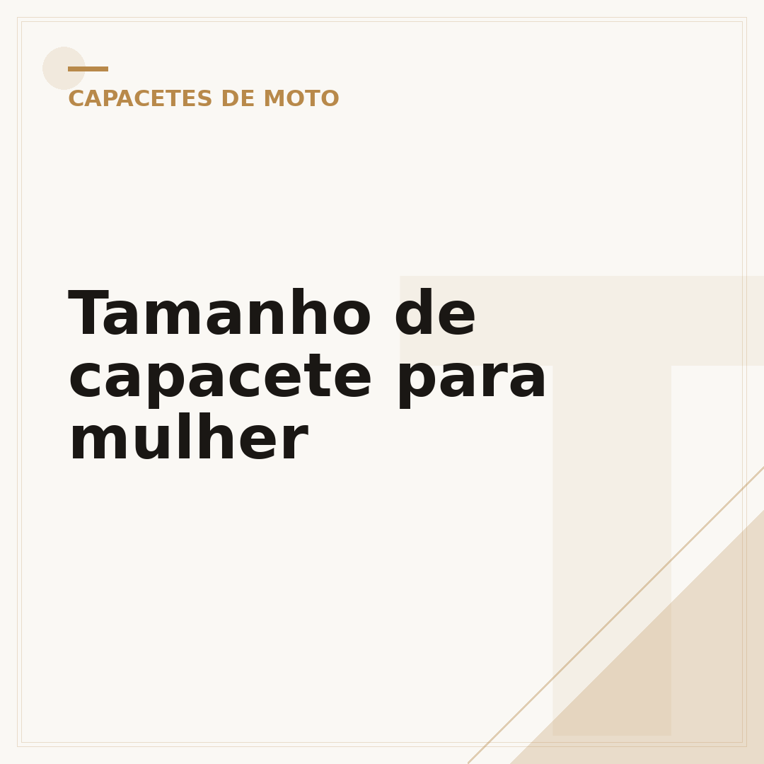 Tamanho de capacete para mulher