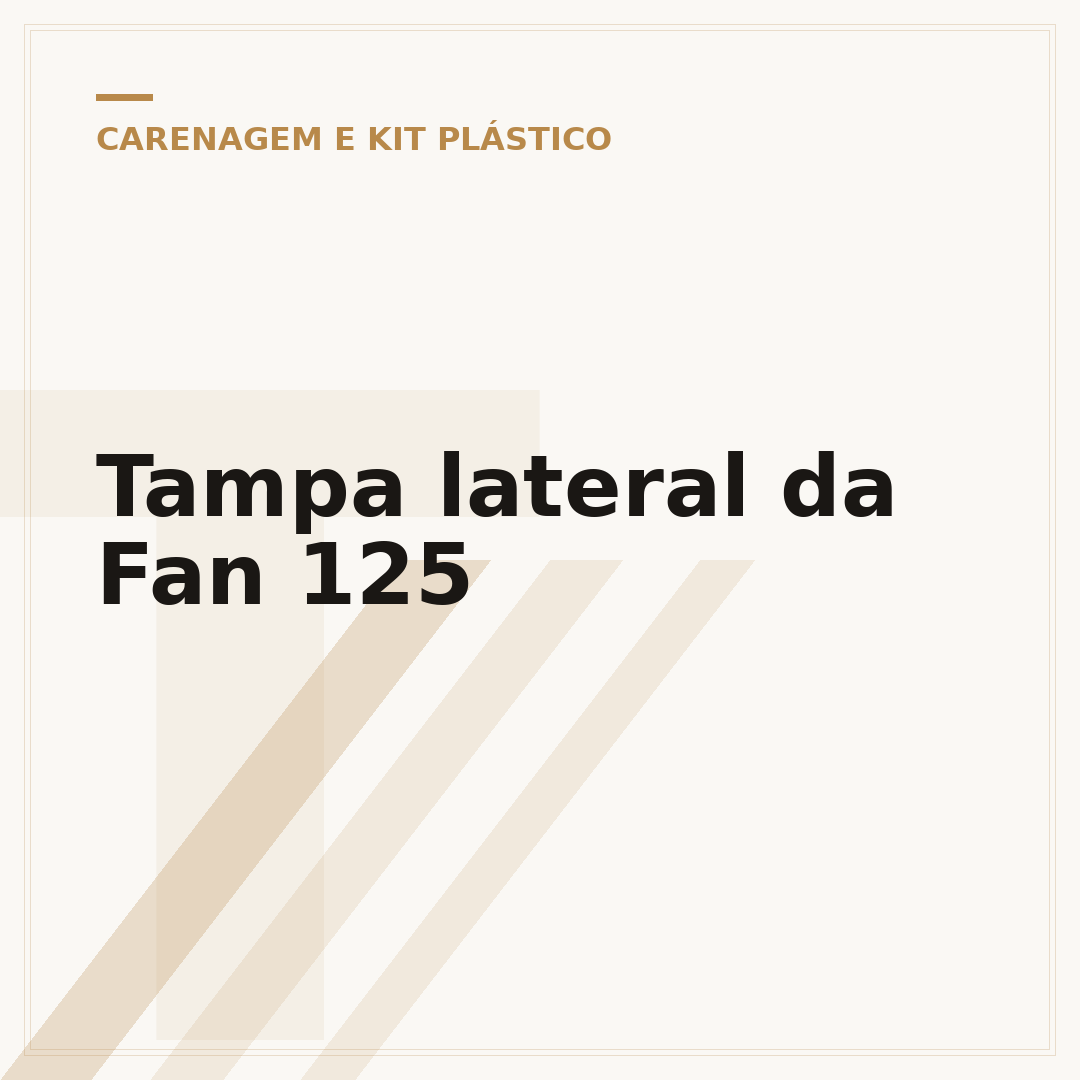 Tampa lateral da Fan 125