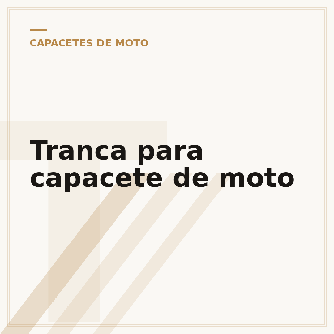 Tranca para capacete de moto