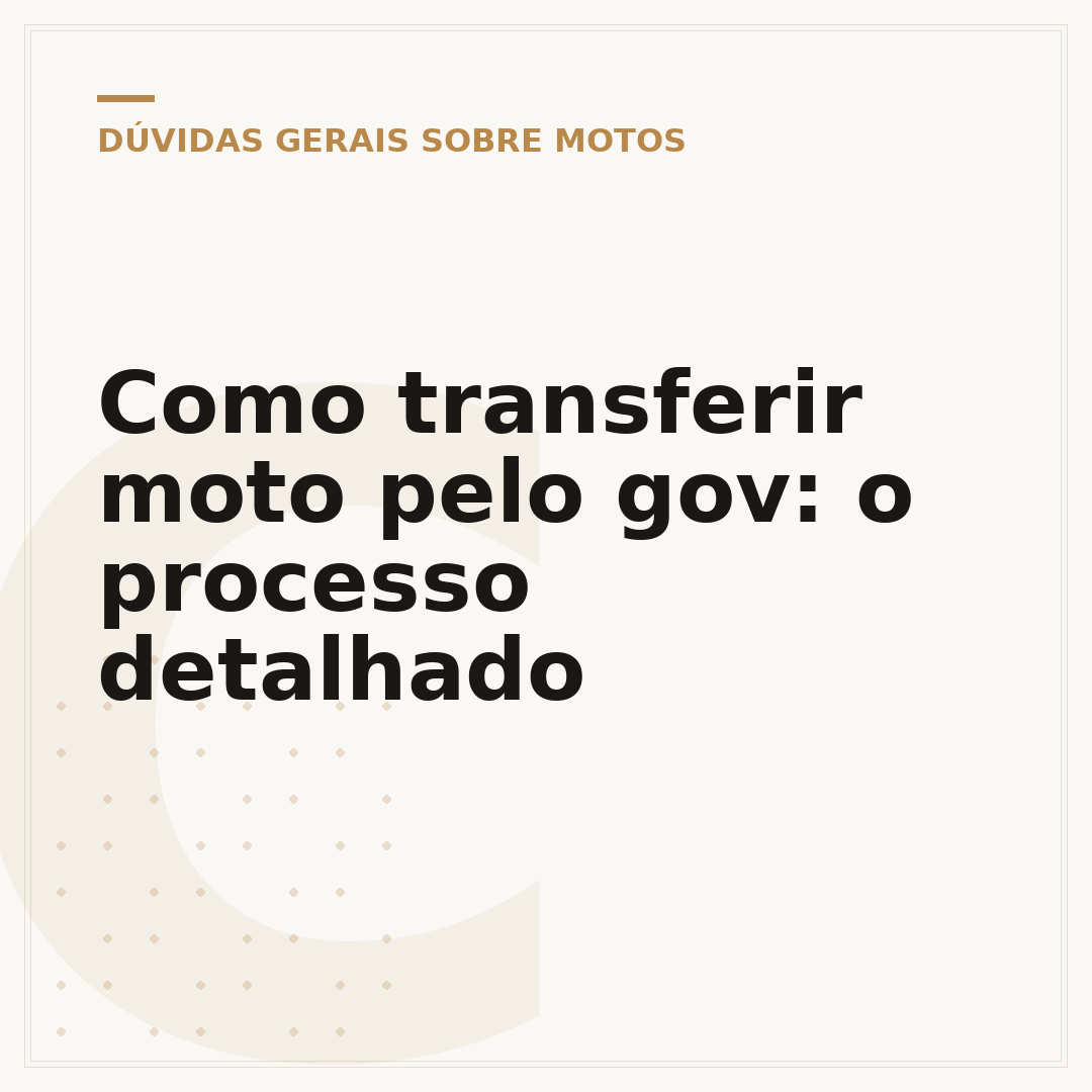 Como transferir moto pelo gov: o processo detalhado