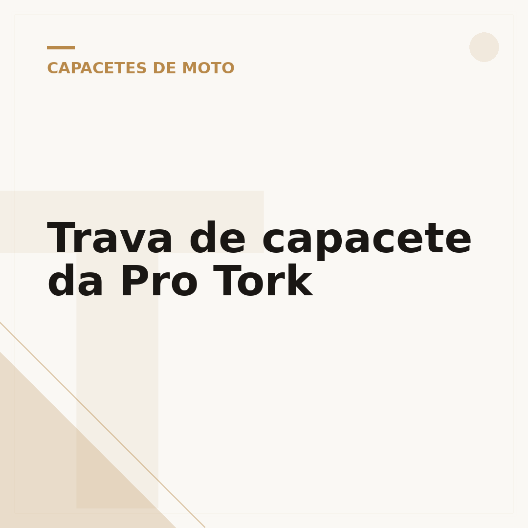 Trava de capacete da Pro Tork