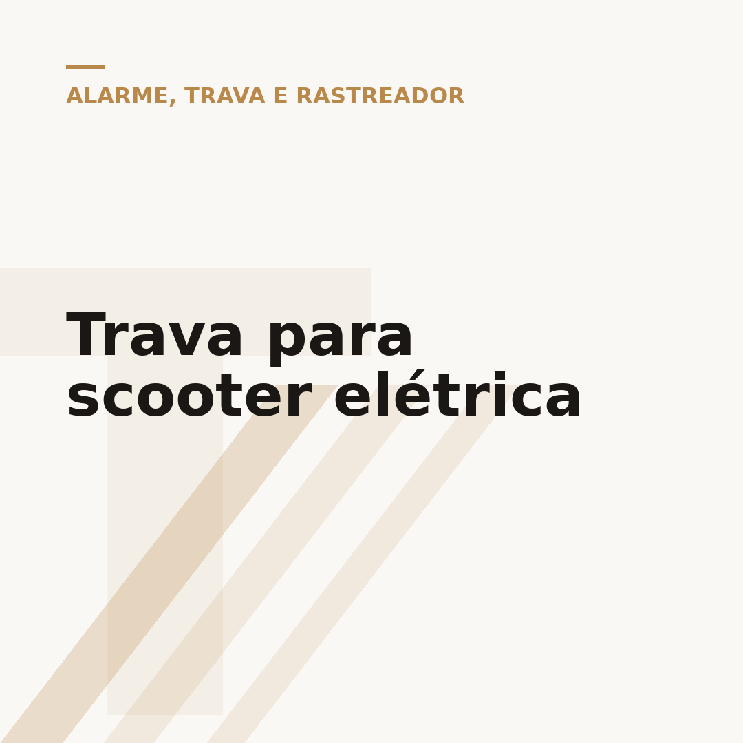 Trava para scooter elétrica