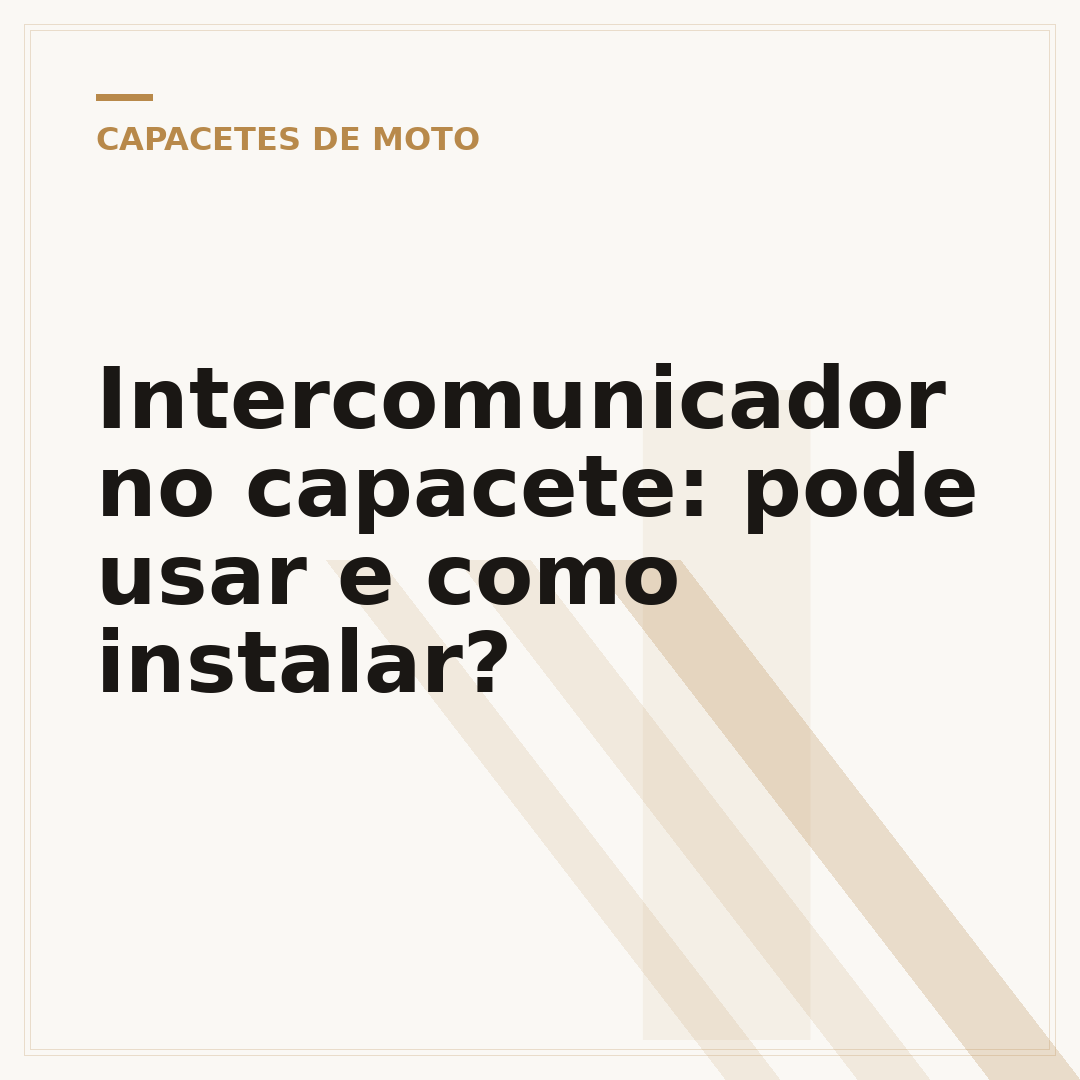 Intercomunicador no capacete: pode usar e como instalar?
