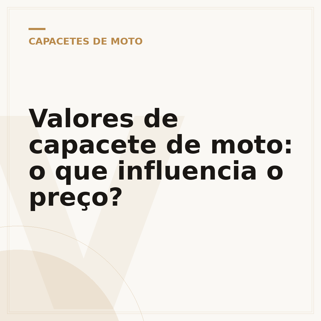 Valores de capacete de moto: o que influencia o preço?