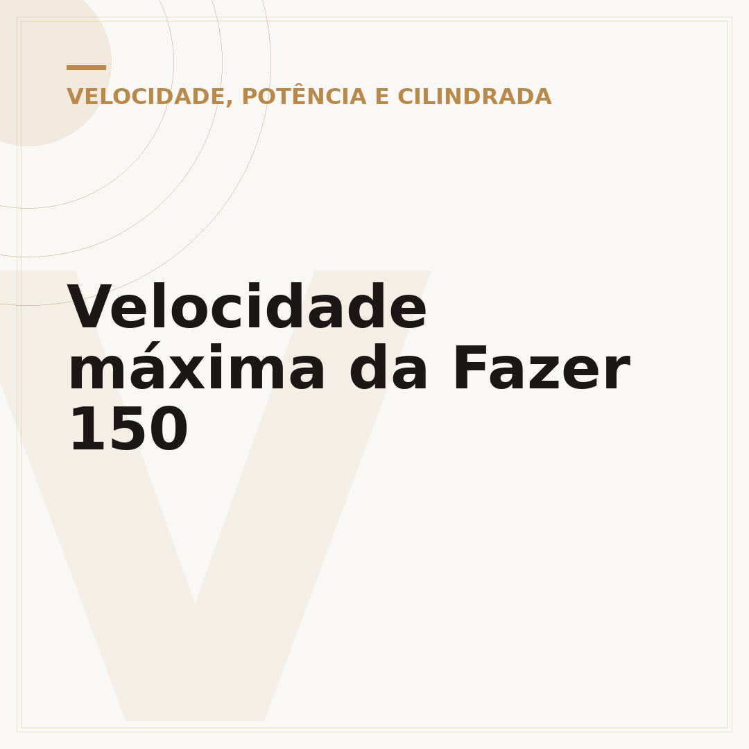 Velocidade máxima da Fazer 150