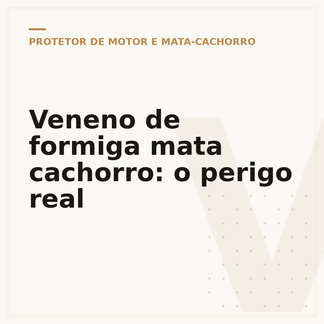 Veneno de formiga mata cachorro: o perigo real