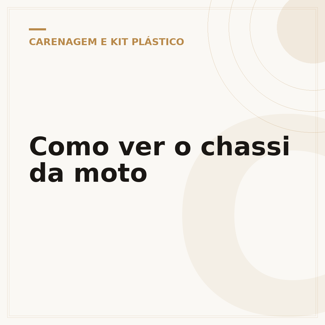 Como ver o chassi da moto