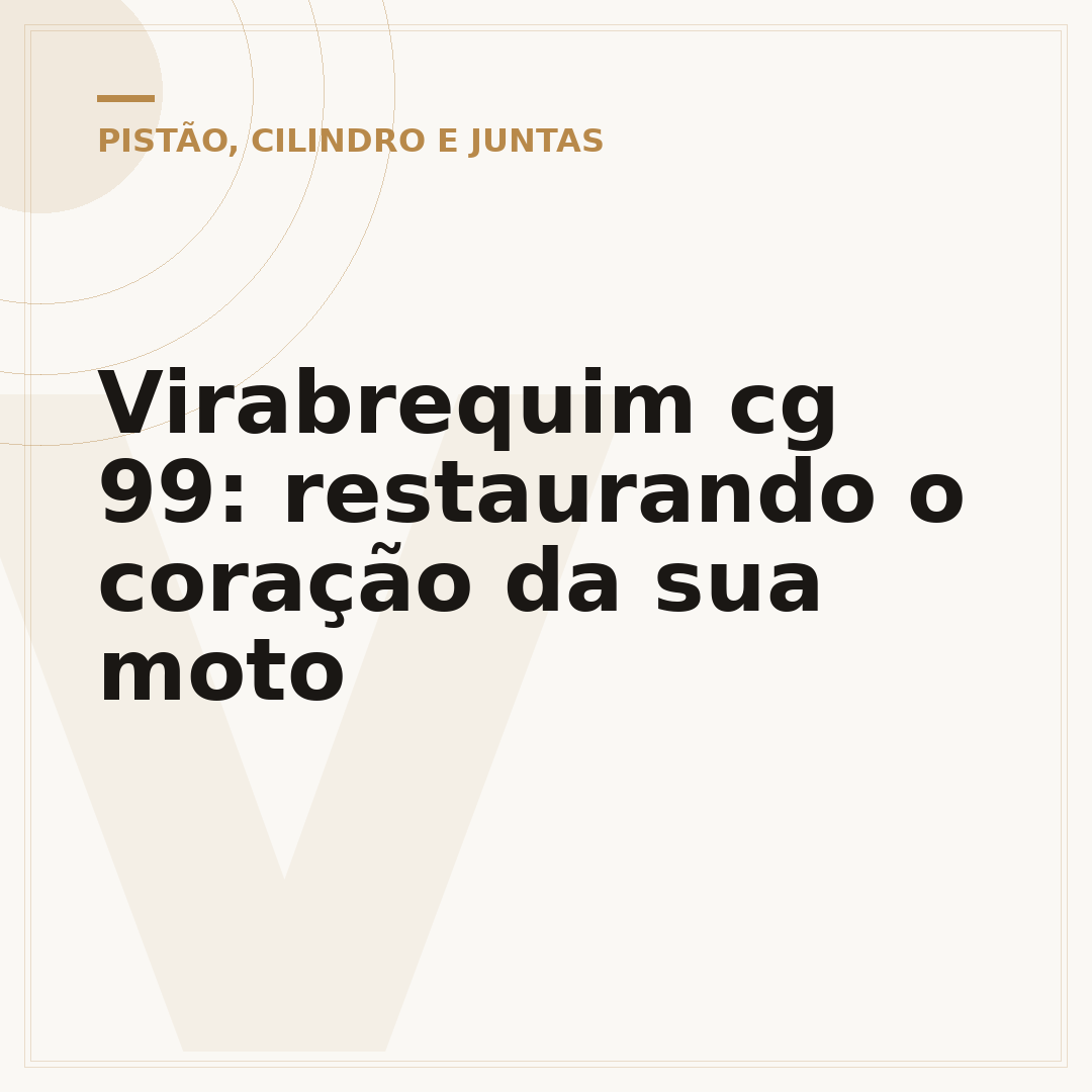 Virabrequim cg 99: restaurando o coração da sua moto