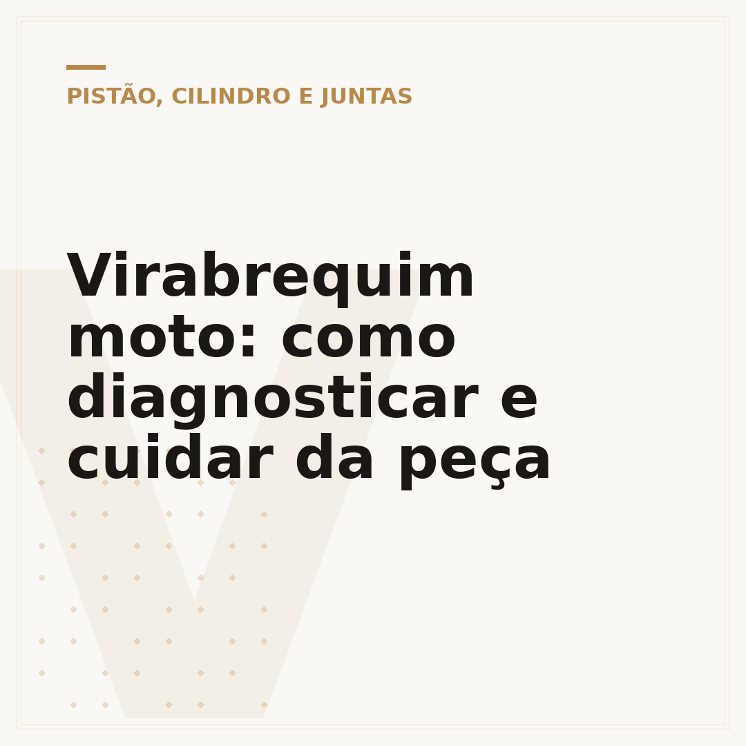 Virabrequim moto: como diagnosticar e cuidar da peça