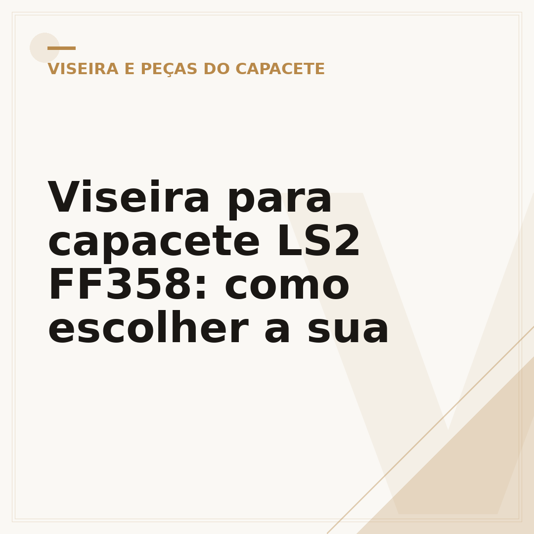 Viseira para capacete LS2 FF358: como escolher a sua