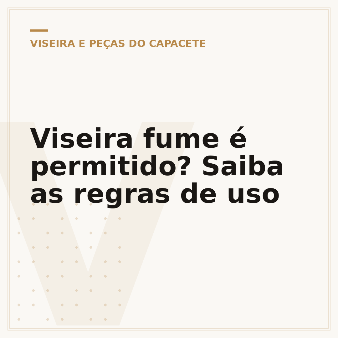Viseira fume é permitido? Saiba as regras de uso