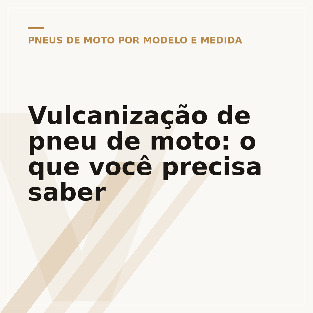 Vulcanização de pneu de moto: o que você precisa saber