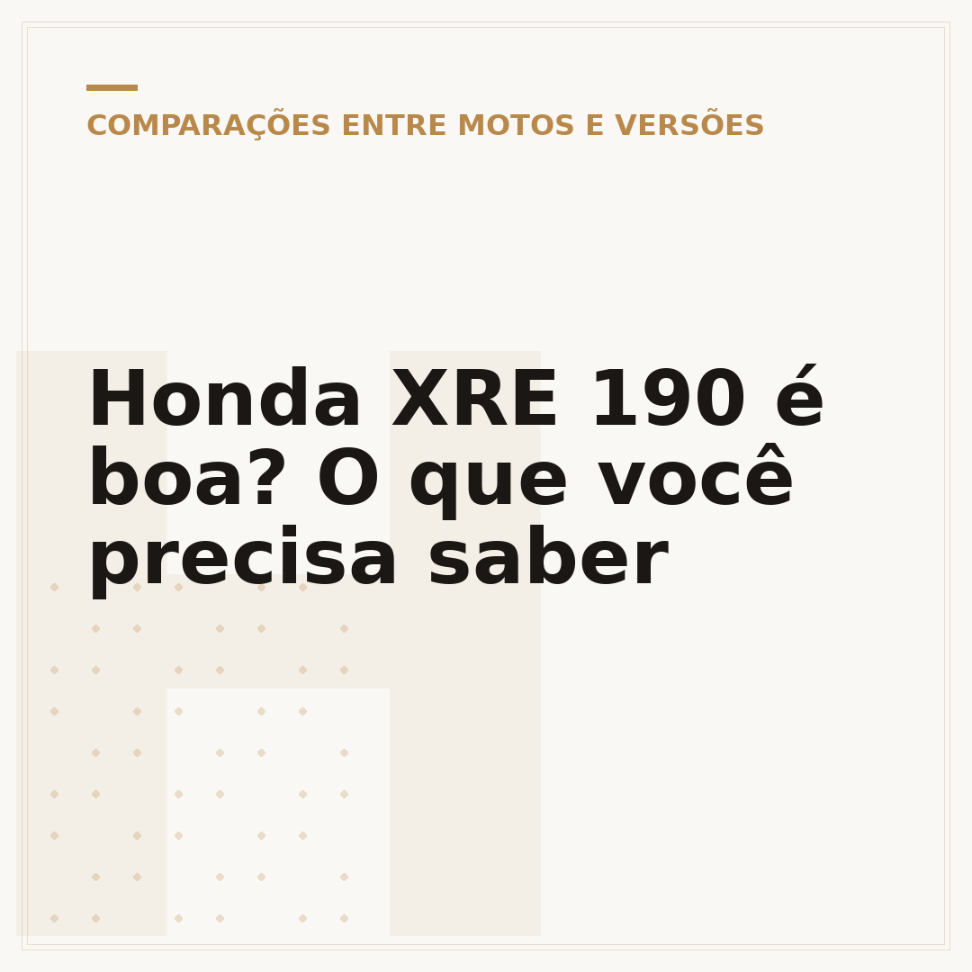 Honda XRE 190 é boa? O que você precisa saber