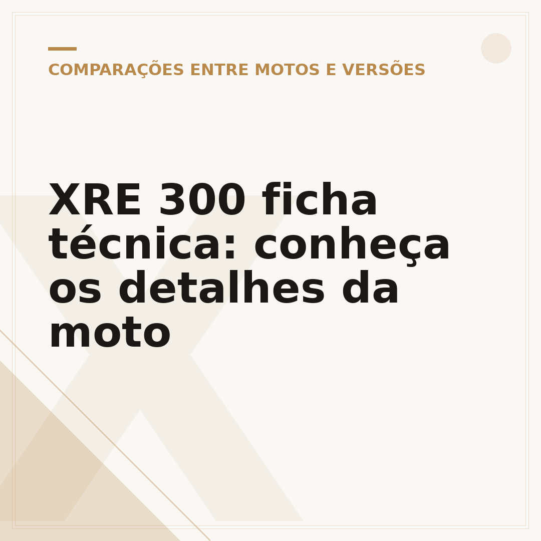 XRE 300 ficha técnica: conheça os detalhes da moto