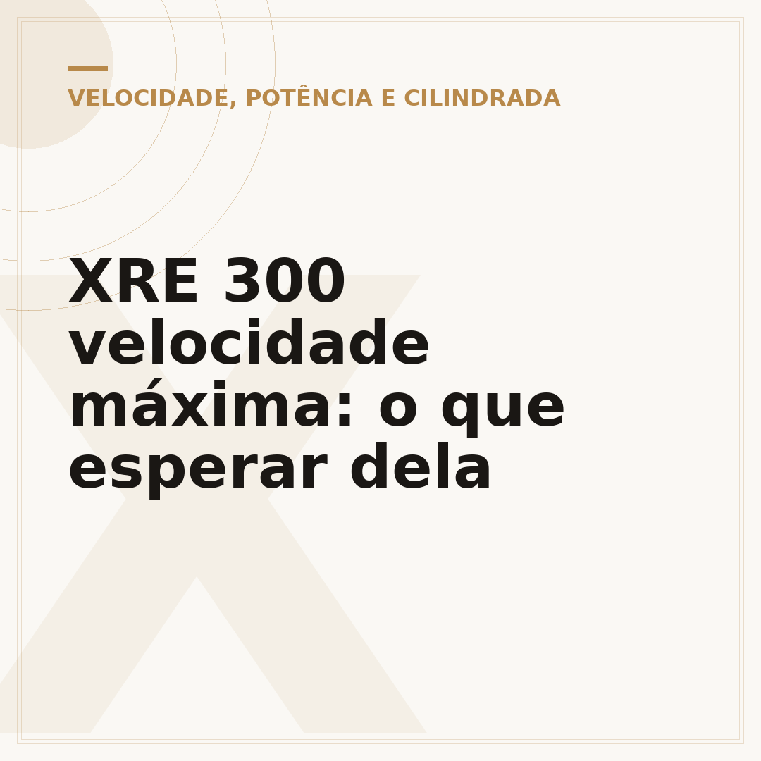 XRE 300 velocidade máxima: o que esperar dela