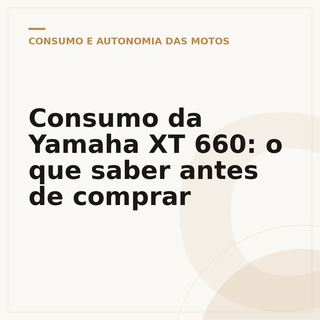 Consumo da Yamaha XT 660: o que saber antes de comprar