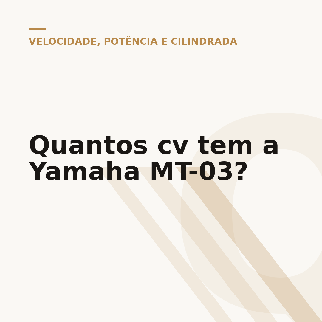Quantos cv tem a Yamaha MT-03?