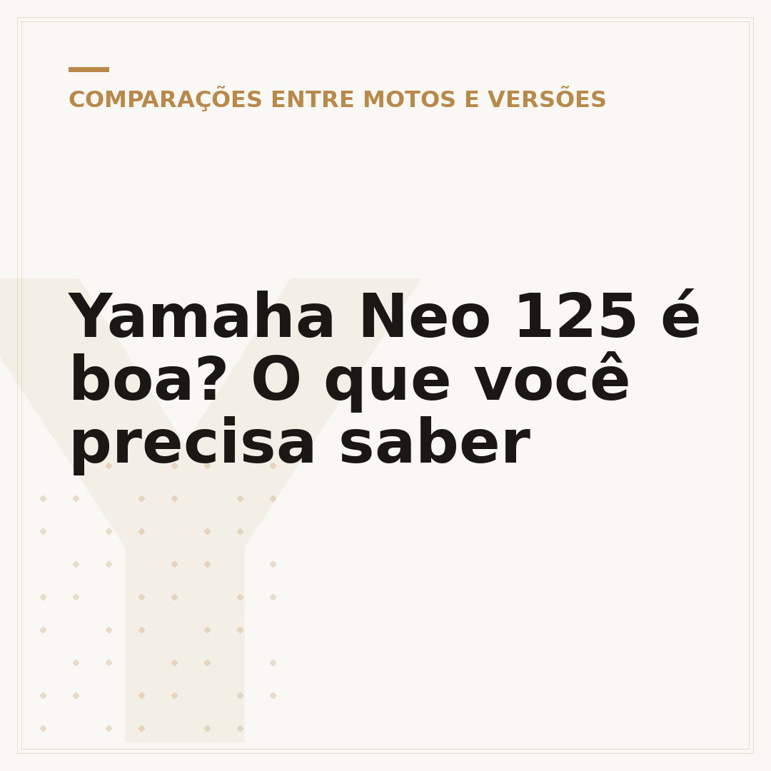 Yamaha Neo 125 é boa? O que você precisa saber