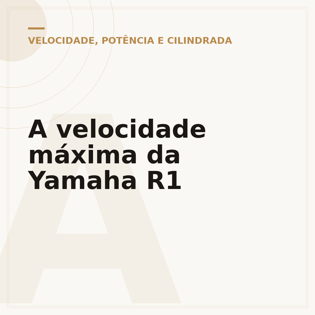 A velocidade máxima da Yamaha R1